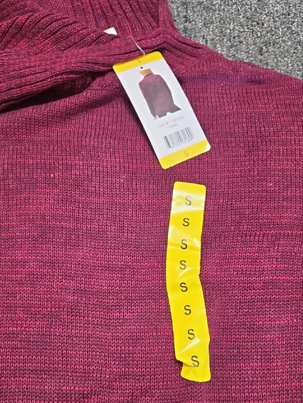 Matty M Raspberry Knit Turtleneck Sweater - Picture 2 of 6